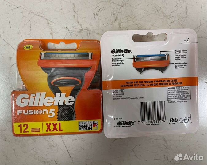 Кассеты для бритья Gillette Fusion 12 кассет