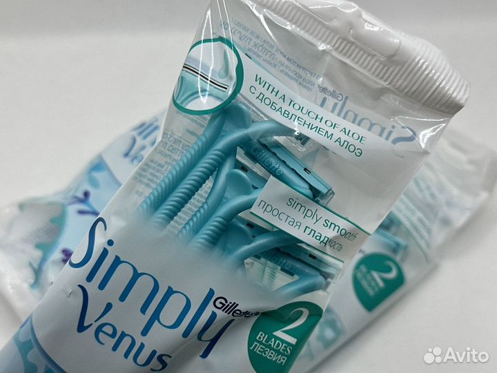 Бритвы одноразовые для женщин 4 шт Simply Venus 2