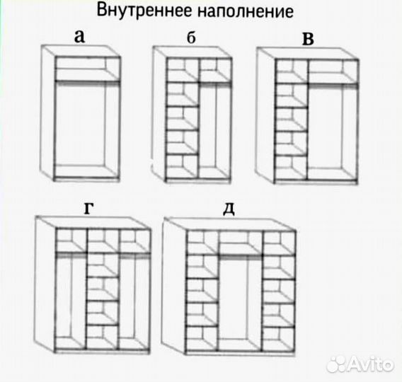 Встроенный шкаф купе фабричный