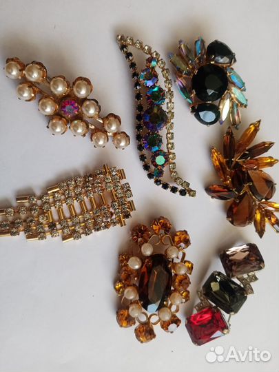 Брошь Винтаж, СССР, Чехия