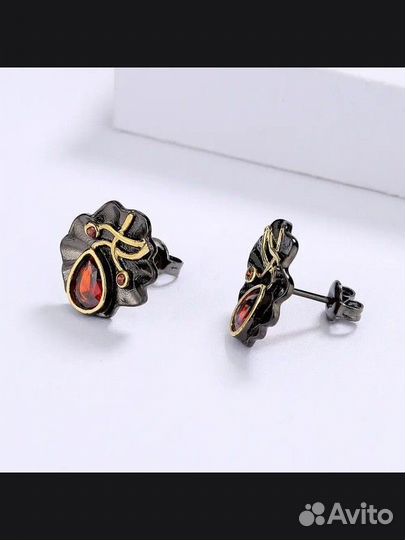 Комплект кольцо серьги пусеты на праздник