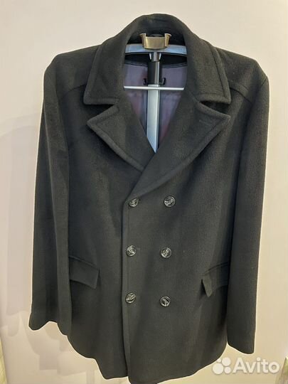 Мужское демисезонное кашемировое пальто 54 размер
