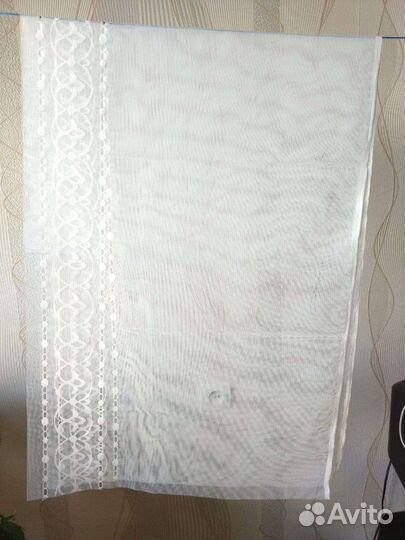 Тюль белая новая