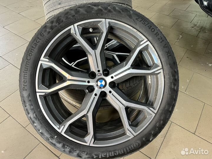 Колёса bmw x6 g06 r21 в сборе Разноширокие