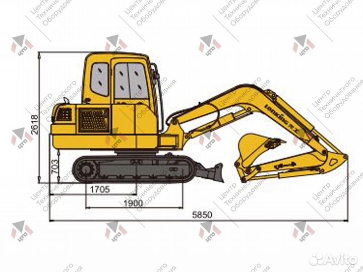 Мини-экскаватор Lonking CDM6060, 2023