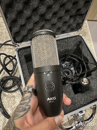Микрофон AKG p420 полный комплект