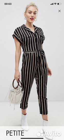 Комбинезон ASOS в полоску размер S