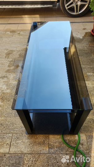 Стеклянная тумба под тв под HI FI