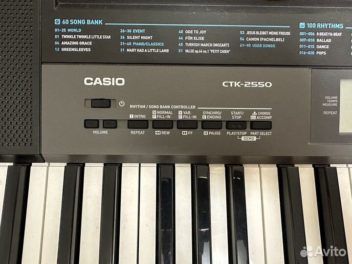 Цифровое пианино casio CTK-2550 синтезатор