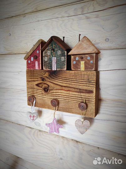 Ключница. Вешалка. Дерево. Ручная работа