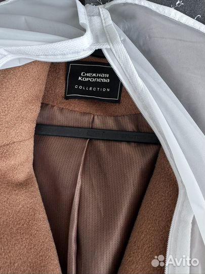 Пальто женское шерстянное снежная королева