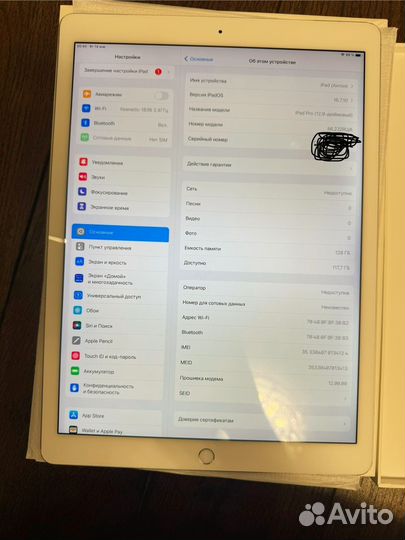 iPad pro 12.9 2015 Cellular WiFi 128GB