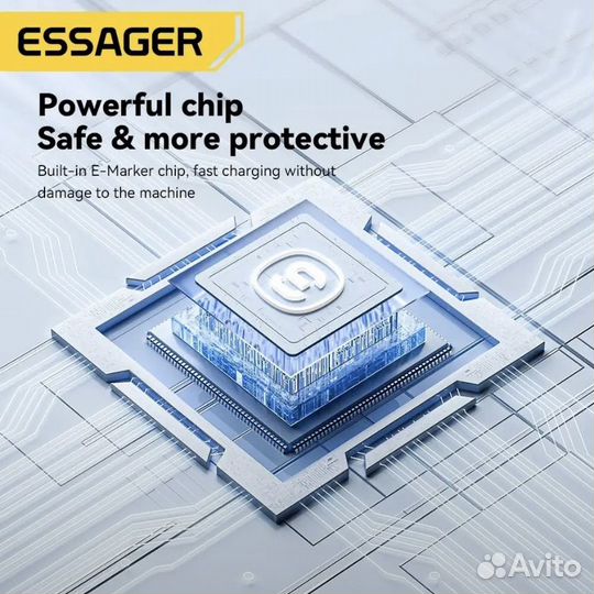 GaN Зарядное устройство 20w + провод Essager