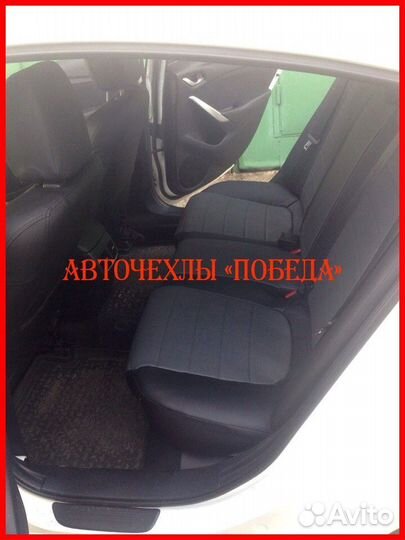 Чехлы Mazda 6 GJ из экокожи чёрно-серые Классика