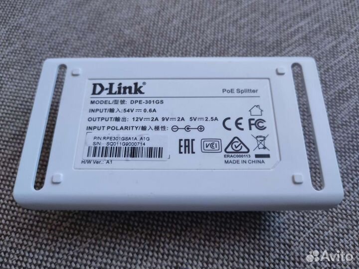 PoE адаптер D-Link DPE-301GS