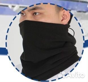 Балаклава флис, зимняя, шапка, снуд