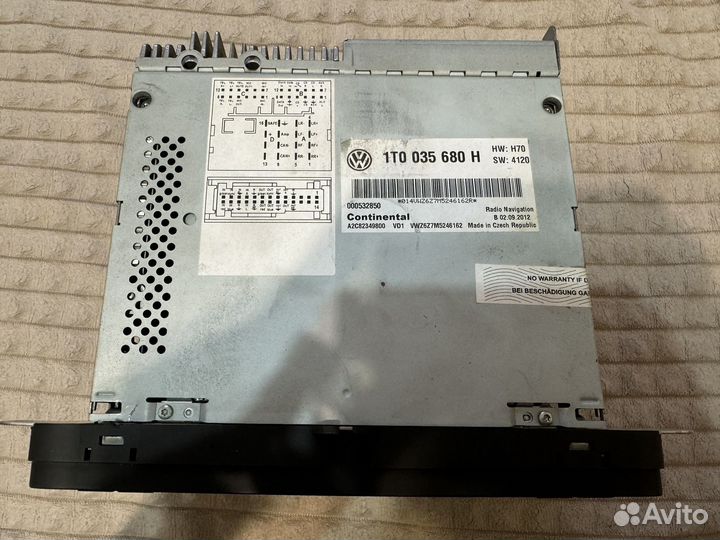 Мультимедиа volkswagen rns 510