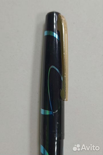 Винтажная красивая перьевая ручка, позолота