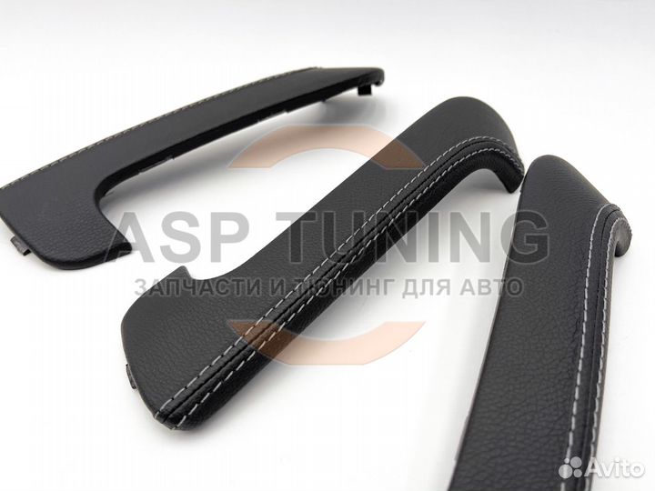 Накладки ручек дверей, экокожа, Гранта (Серый)