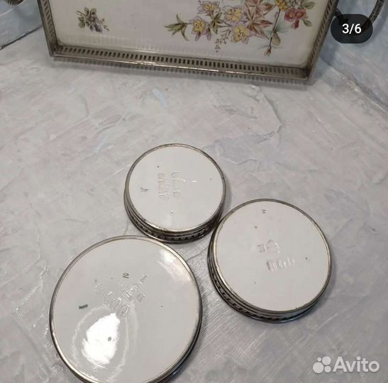 Набор старинных подносов