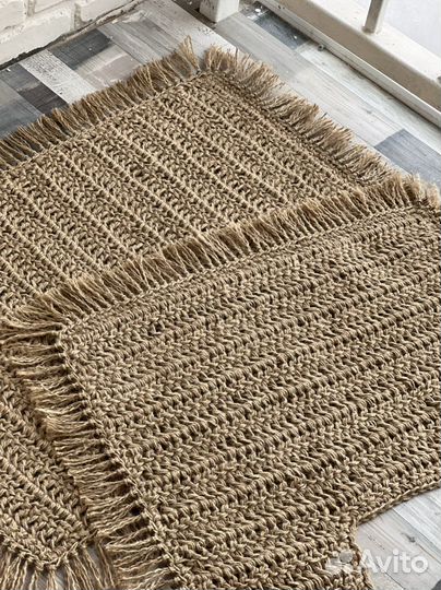 Коврик из джута