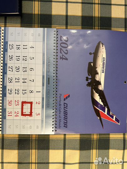 Ежедневник и календарь Cubana DE Aviacion