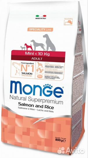 Сухой корм Monge Dog Speciality Line Monoprotein