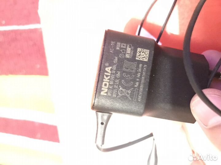 Зарядка для телефона nokia тонкий разъём