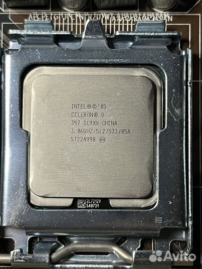 Материнская плата lga 775 /dd2 3гб /Celeron D 347
