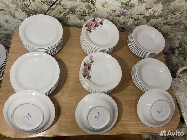 Тарелки фарфор СССР (26 предметов)