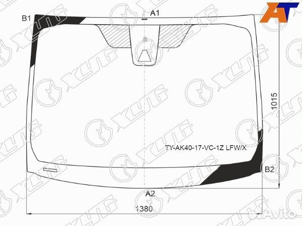 Стекло лобовое toyota prius alpha