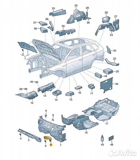 Б/У Шумоизоляция В хорошем состоянии, оригиналnnУ