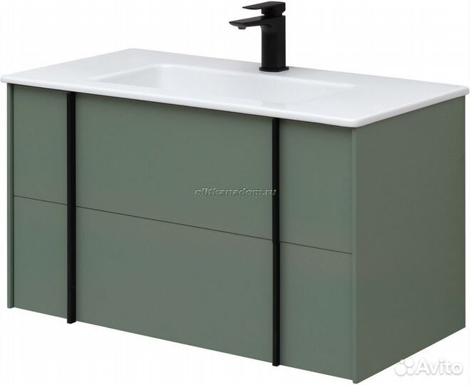 Allen Brau Reality 1.32006.CGM Тумба с раковиной, олива матовая