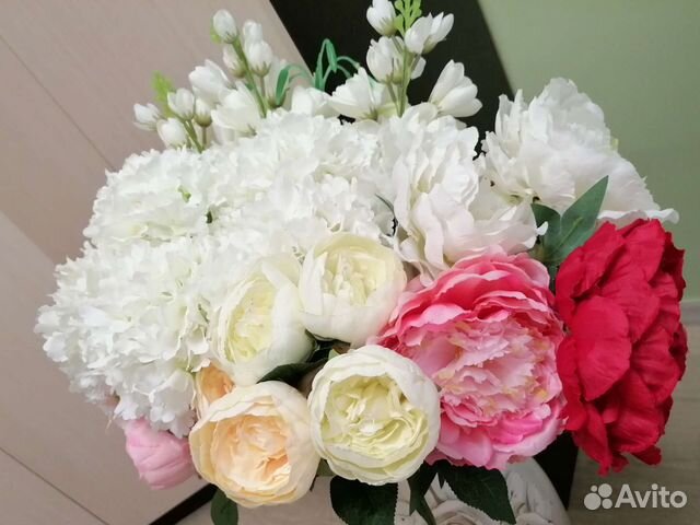Искусственные цветы Пионы 70 см