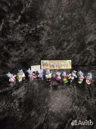 Киндер бегемоты слоны пингвины мыши вороны