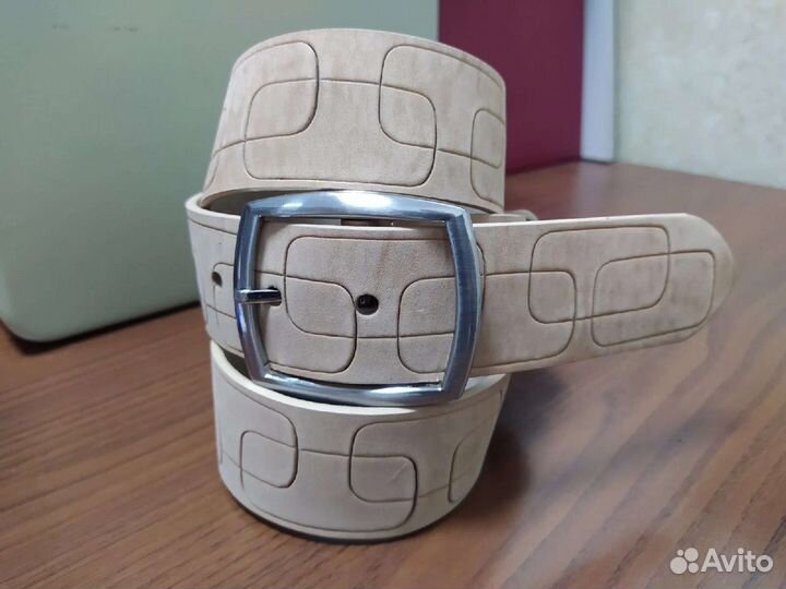 Мужской кожаный ремень. Широкий