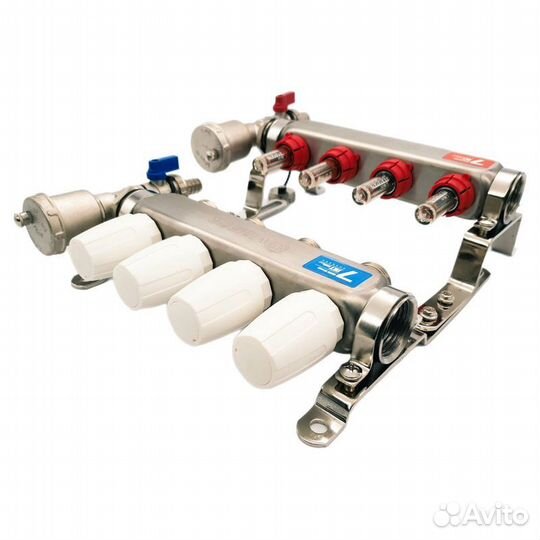 Коллекторная группа в сборе без кранов 8 выходов V