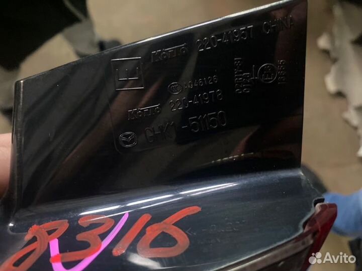 Фонарь задний левый Mazda 6 GJ 2013-2016