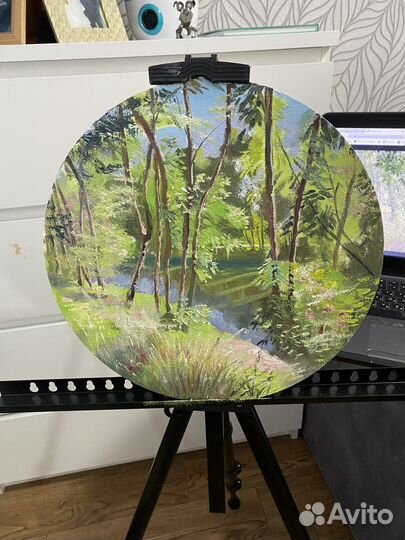 Картина маслом на холсте 30х30см 