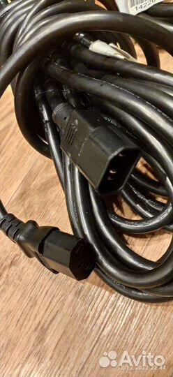 Удлинитель питания IEC C13 - C14 3x1mm 3м