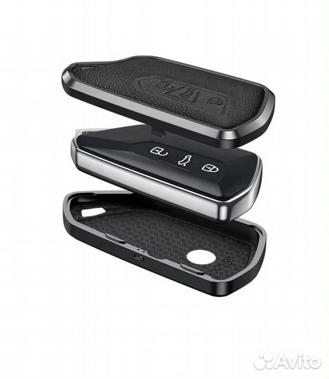 Чехол на ключ Volkswagen / Фольксваген металл black