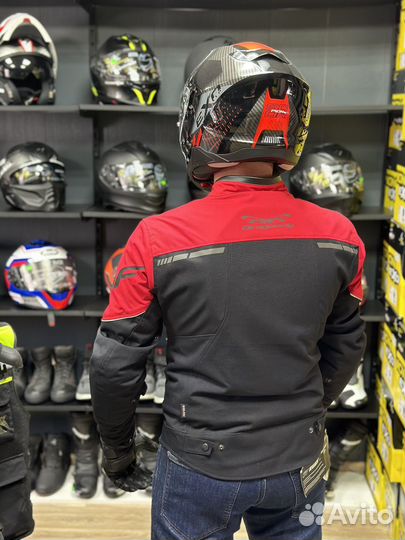 Мотокуртка Dragonfly City, Red - Black