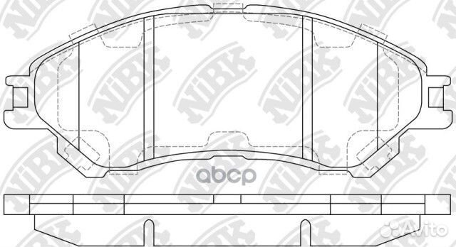 Колод. тоpм. диск. NiBK PN9809 NiBK