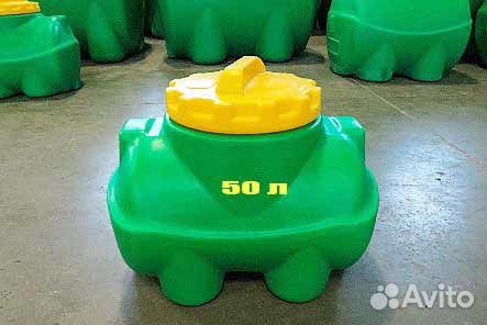 Бак 50л горизонтальный компактный