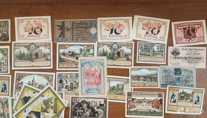 Нотгельды Германия 39шт