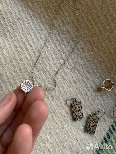 Кулон глаз оберег серьги taro таро