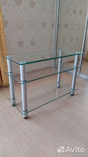 Стеклянная тумба под тв
