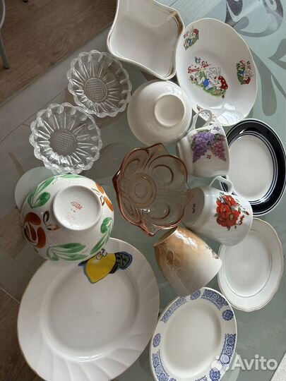 Фарфоровая посуда СССР разная пакетом