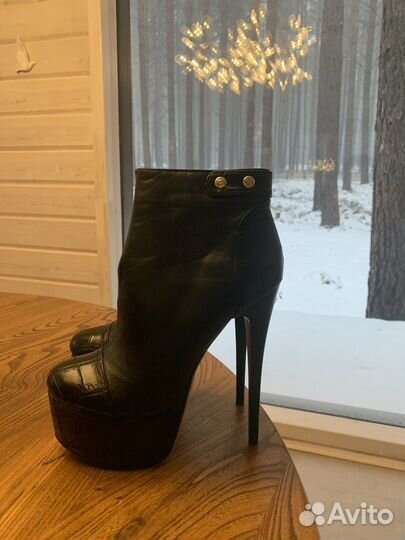 Ботильоны замша 39 новые