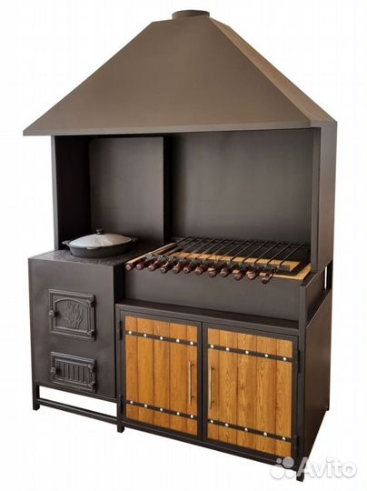 Мангал комплекс с деревом